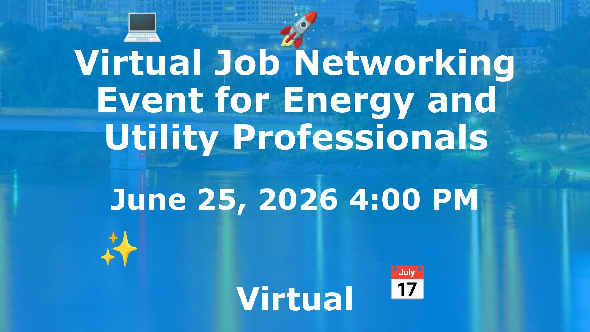 Virtual Job Networking Event for Energy and Utility Professionals event image